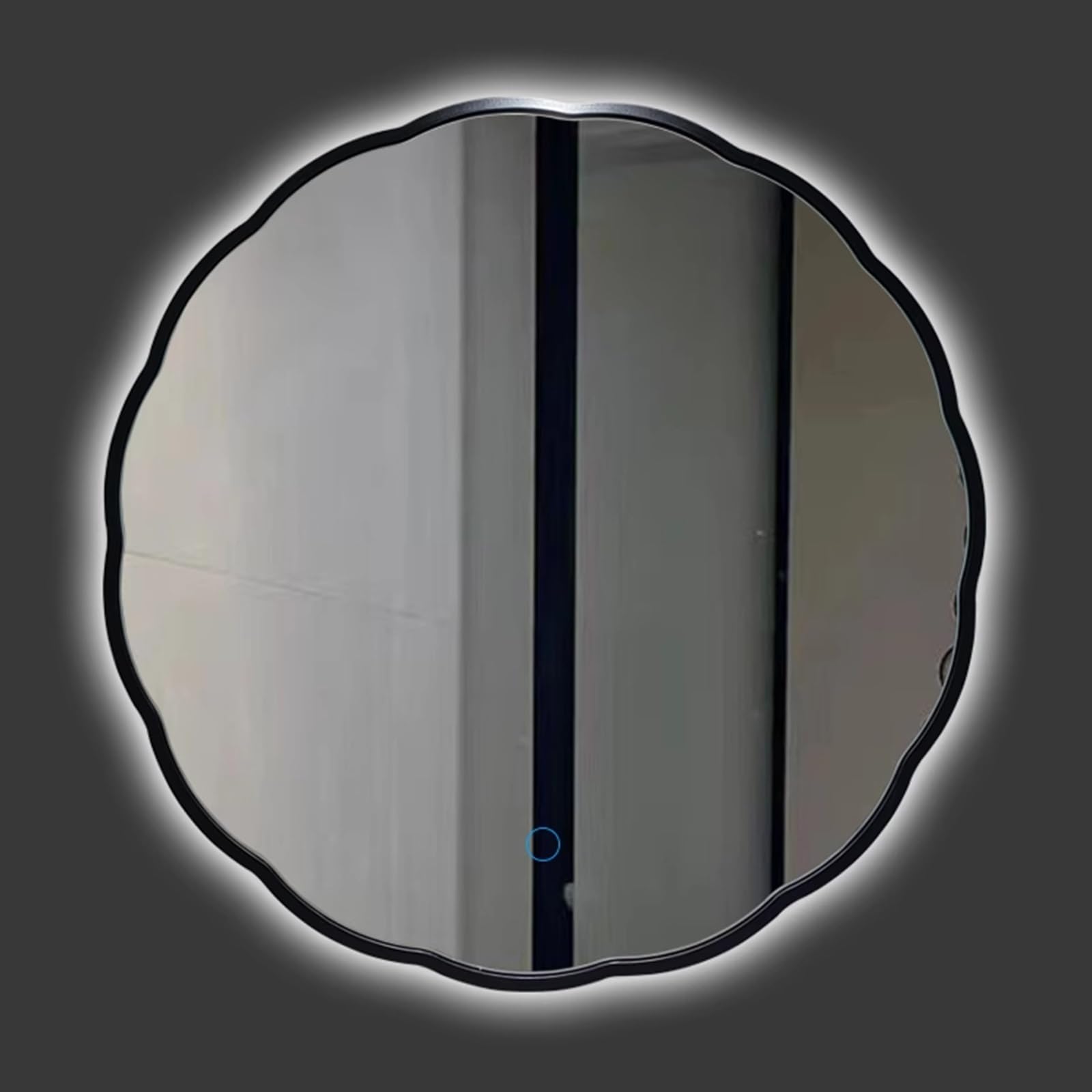 SXFSDOU LED Bathroom Mirror with Dimmable Lights and Touch Sensor, Wall Mounted Illuminated Vanity for Makeup Decoration
