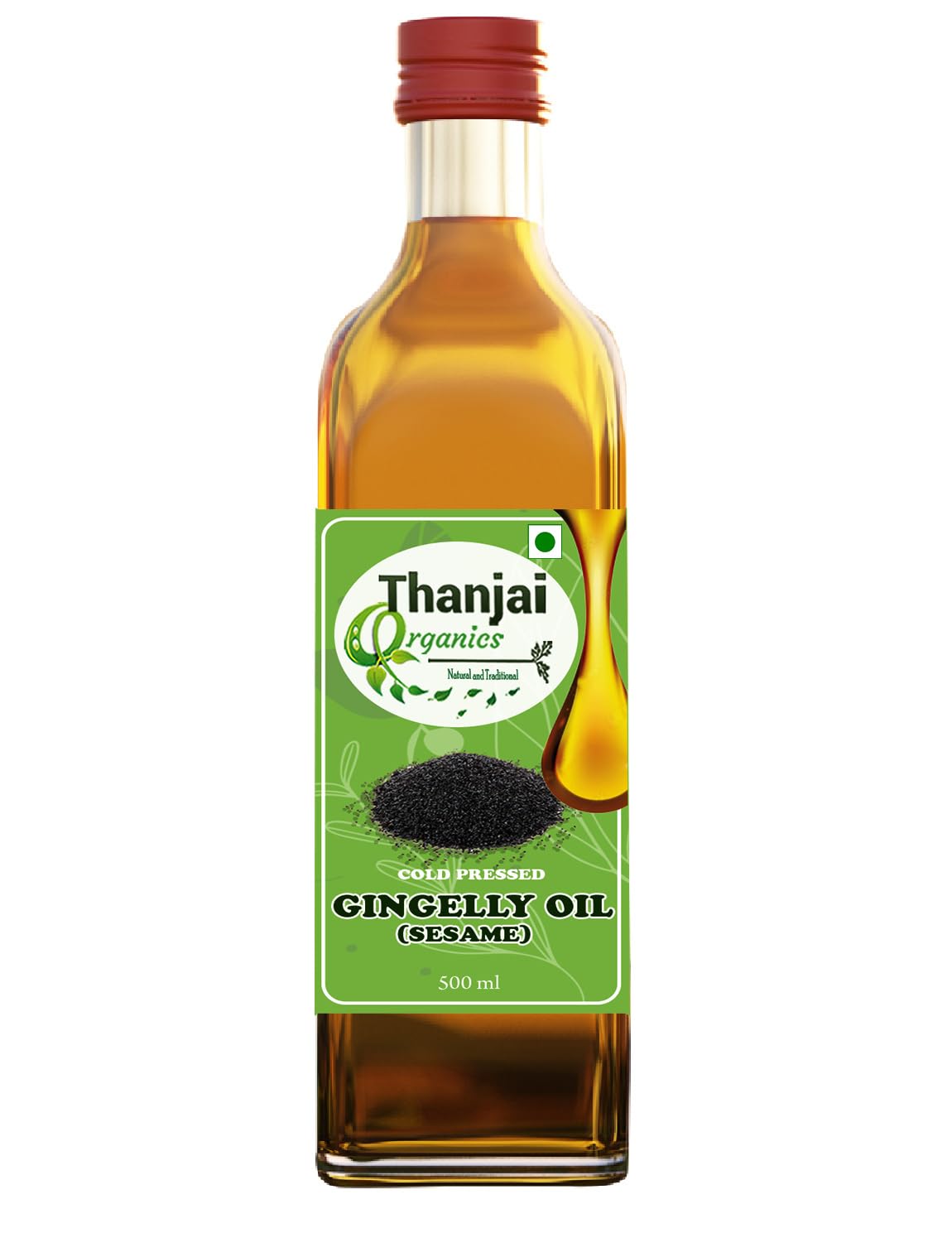 Thanjai Organics Wood Pressed Gingelly Oil | Cold Pressed Sesame oil Rich In Vitamins & Minerals Food Grade Cooking Oil (500 Ml) (B0CJ2YMH6L) Amazon Price History, Amazon Price Tracker