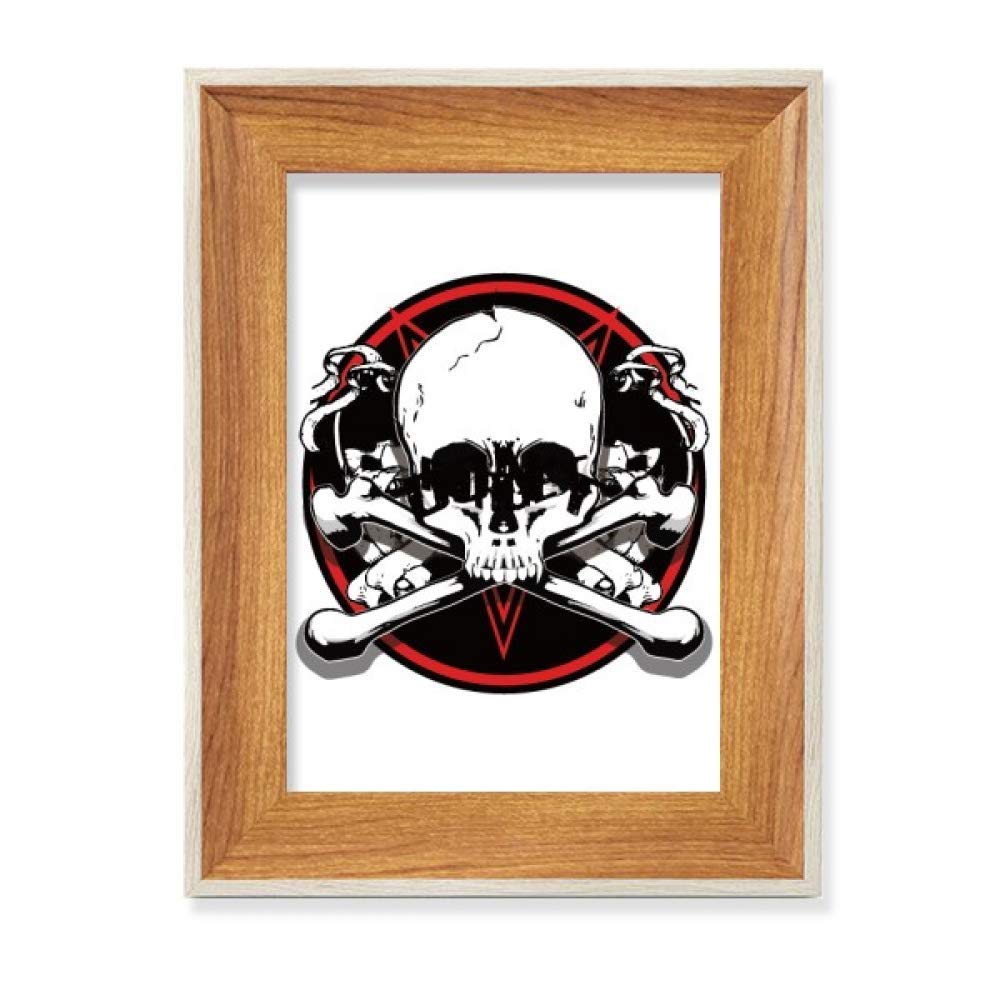 Squelette pirate decoration tendance cadre photo bois affichage art
