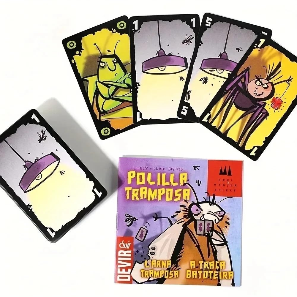 Polilla Tramposa, Juego de Cartas, Juego de Mesa para Niños, Party Game, Juego Rápido para Todas Las Edades y Fiestas - 2
