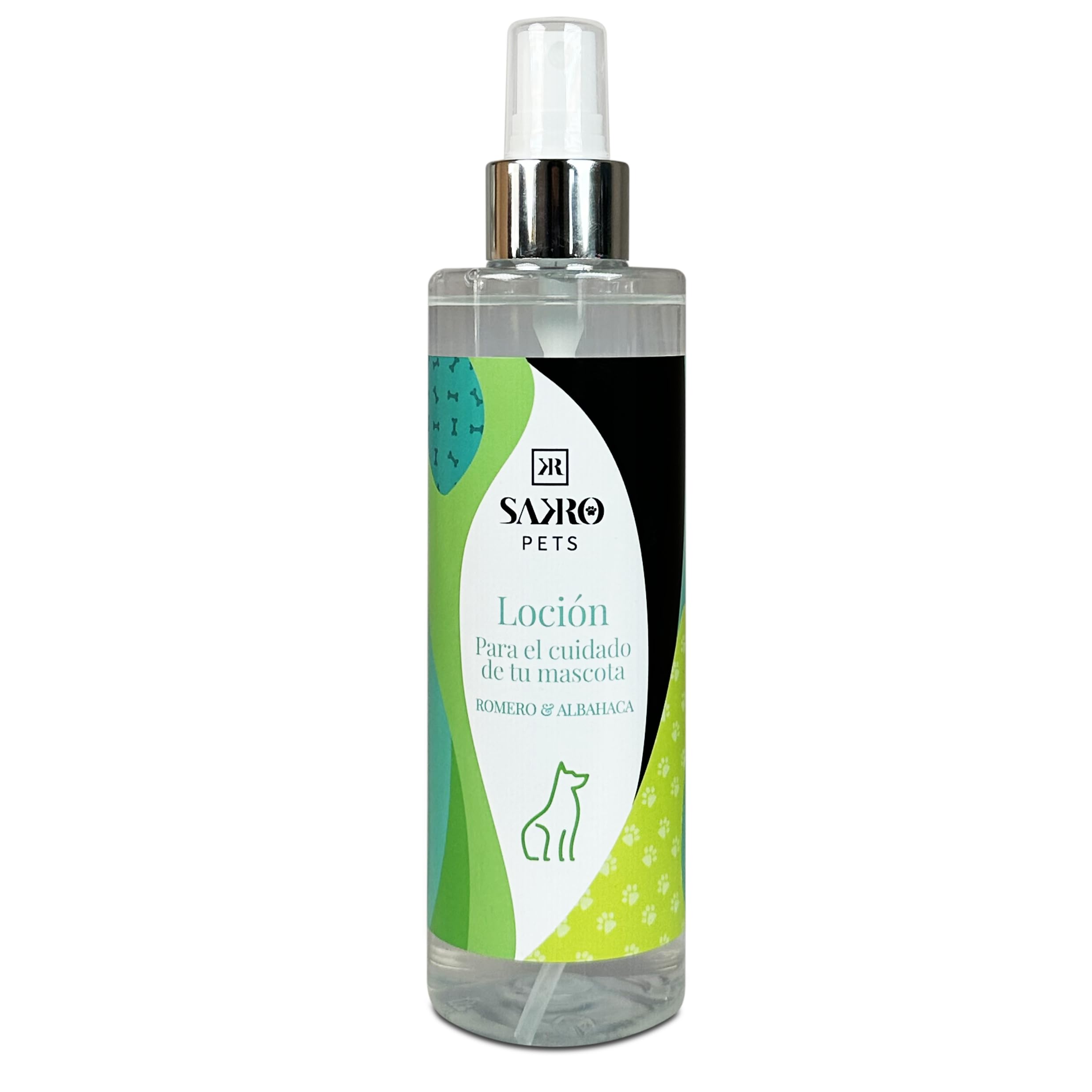 Colonia para Perros Natural de Romero y Albahaca 250 ml | Con Aceites Esenciales Ideal para Paseo