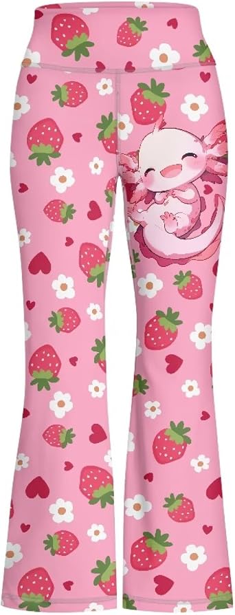 Girls Yoga Pants 5-14 Girls Flared Leggings Kids Yoga Pants Bell Bottom Leggins High Waisted Bootcut Sweatpants