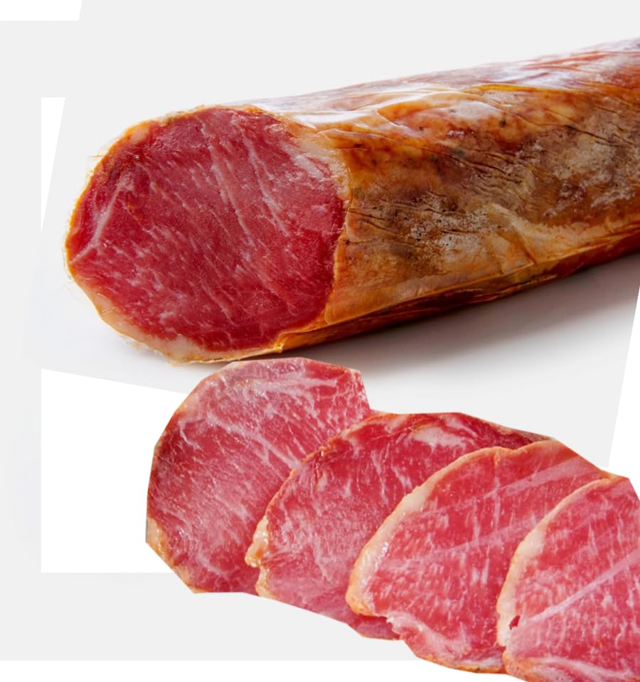 Lomo Duroc – zarte und schmackhafte Premium-Schweinefleischlende - Luftgetrocknete Schweinelende ca. 950 g - Geschenkidee aus Spanien - WF-11133