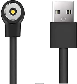 Blueshaweu Chargeur de Bague Intelligente, Compatible avec Smart Ring, Smart Hand Fitness Ring Watch, Câble USB Magnétique de 1 m, Charge Rapide, Noir