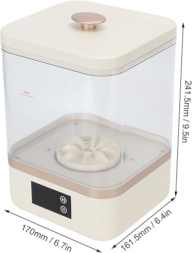 Miniatura 8 de Portable Washing Machine, 4.5L Digital Display Fully Automatic Cordless Washer with Timer, Rechargeable Deep Cleaning Small Items, for Underwear,