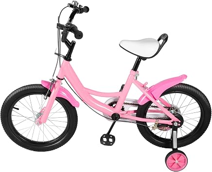 Mqwdxzfes Vélo Polyvalent 16 Pouces avec Double Système de Freinage