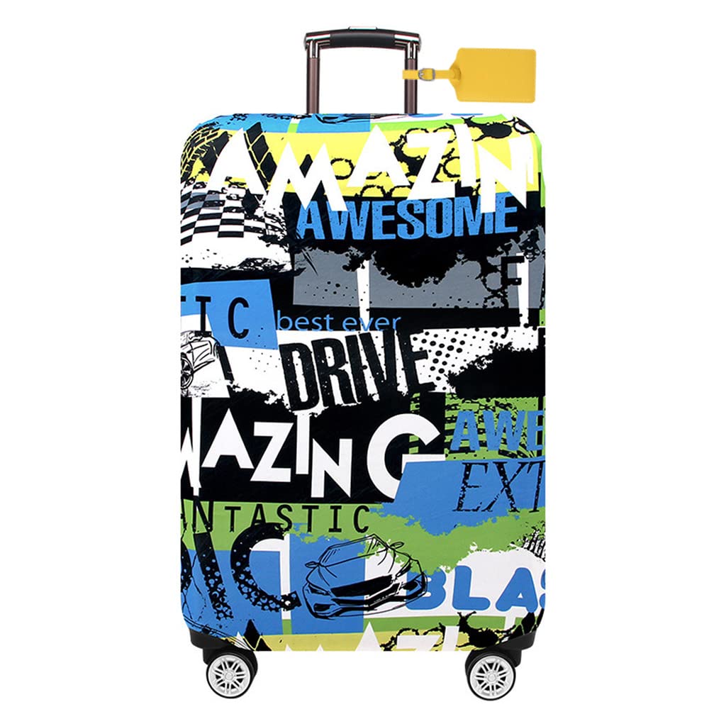 Graffiti Kofferschutz Hülle Mit Hunde-Motiv - Stylischer Schutz Vor Kratzern & Staub