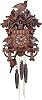 One Day Musical Cuckoo Clock with Hand Carved Birds, Leaves, and Nest