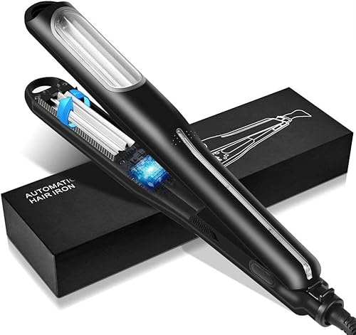 Automatisches Haarcrimpeisen Voluminisierendes Haarbügeleisen für lockigen Frisuren-Lockenstab, Wellpappe-Crimper-Bügeleisen, antistatisches Crimpen-Bügeleisen