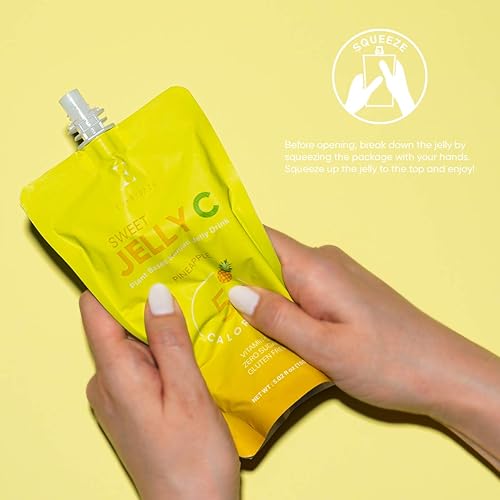 Miniatura 17 de EVERYDAZE Sweet Jelly C Konjac Jelly Vitamina C, Vegana, 5 calorías, 0 azúcar, fresa, 10 paquetes, Keto, sin gluten, bolsa de dieta saludable