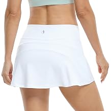 icyzone Athletic Tennis Skirts for Women with Pockets Shorts, Workout Running Golf Skorts