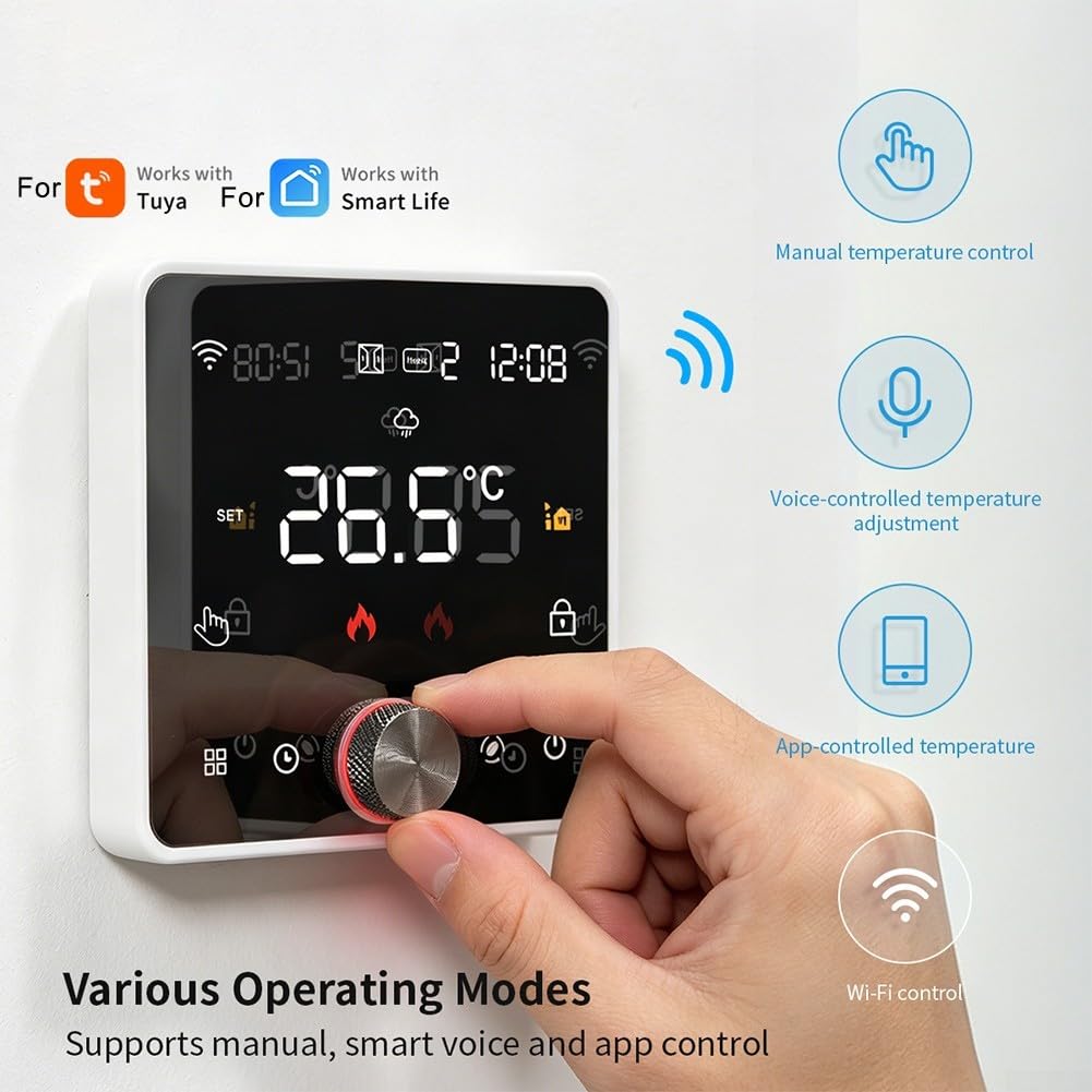 Thermostat Programmable WiFi pour tuya pour Chauffage Eau Thermostat(Electric Heating)
