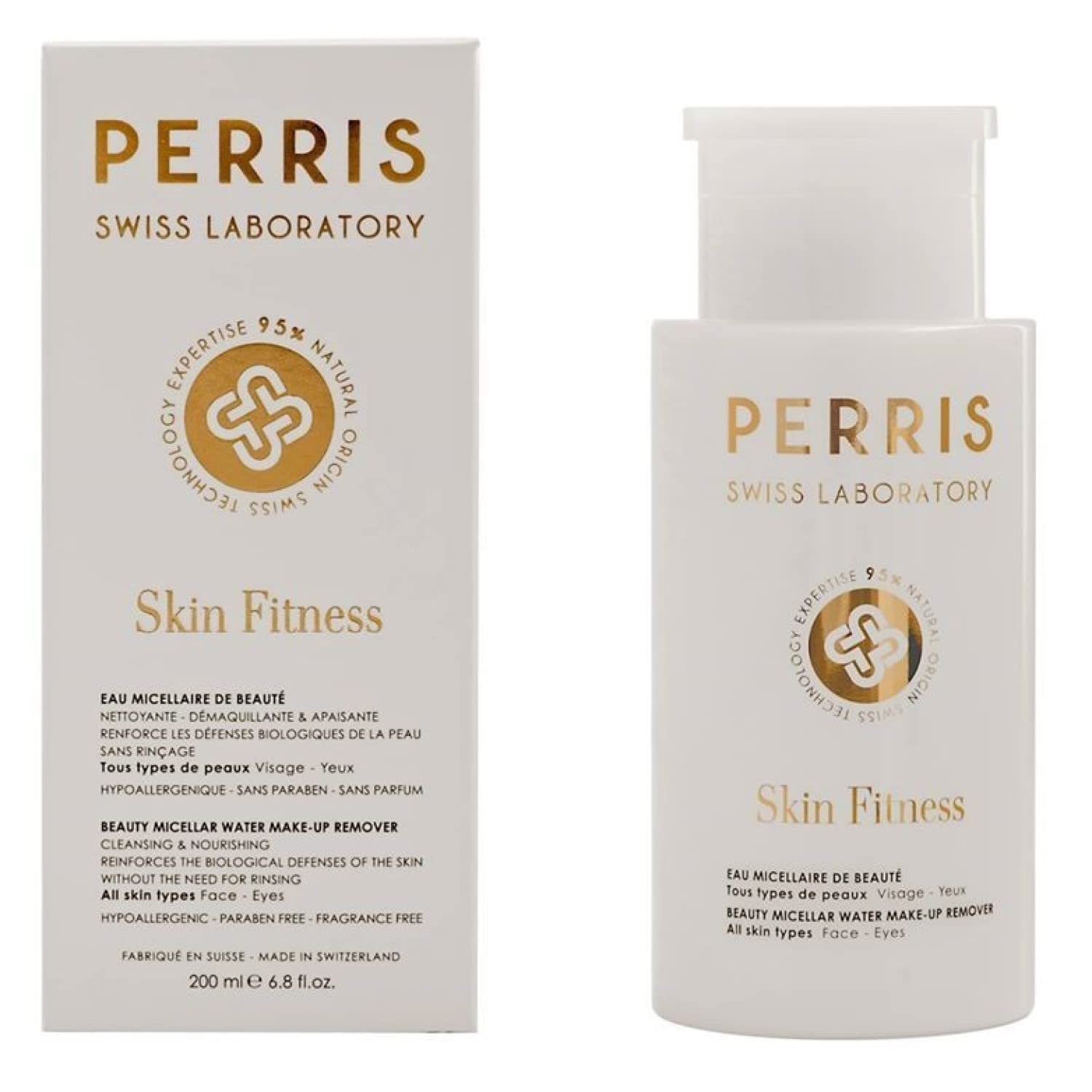 Perris Monte Carlo Skin Fitness Beauty Acqua Micellare Struccante Unisex, 200 ML, confezione da (1 X 302 G)