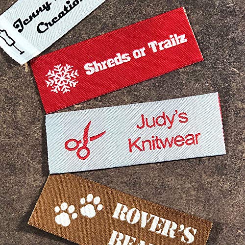 Label Weavers Essential Woven Sew-on Tags for Sewing, Knitting, Crafts and Small Business (50 Labels)