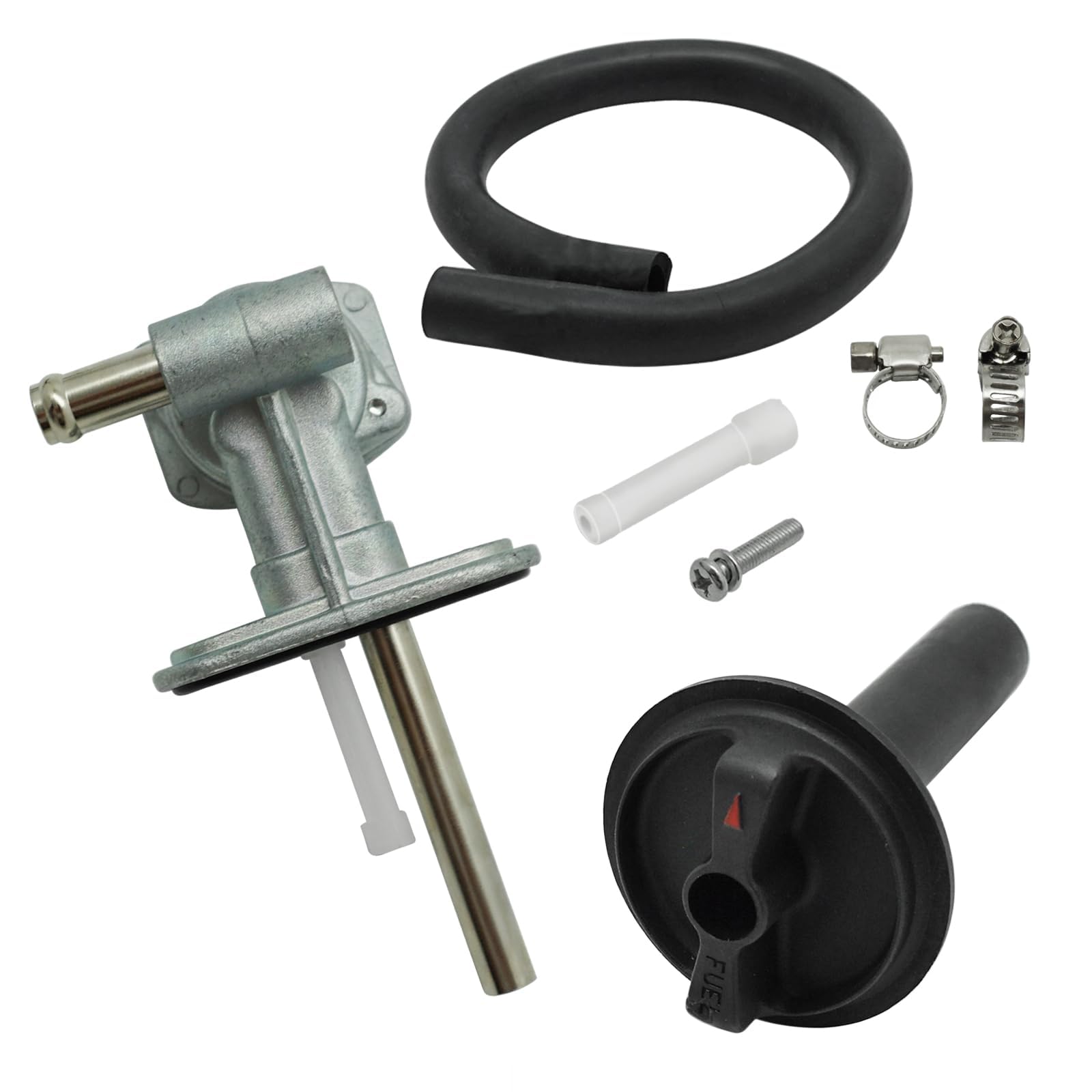Benzinhahn Unterdruck Kraftstoffhahn für Yamaha ATV Kodiak 400 YFM400 2000-2006 Kodiak 450 YFM450 2003-2006 Grizzly 400 YFM400 2007-2008 Grizzly 450 YFM450 2007-2014