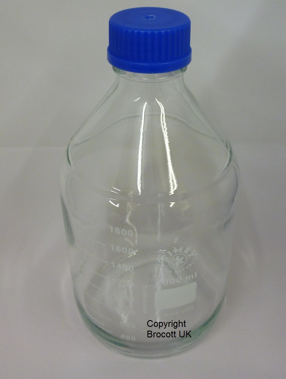 Buy Reagent Bottle, 2lt (2000ml) Laboratory Glass Reagent Bottle, (FREE