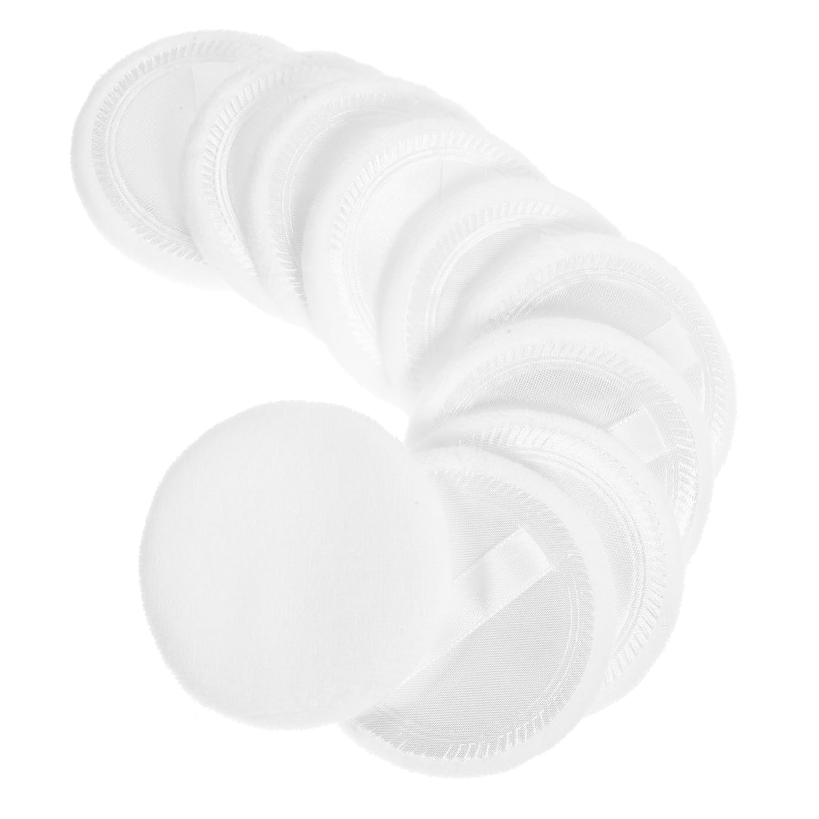 VICASKY 10pcs Powder Puff Loose Applicator Body Powder for Women Talcum Makeup Puff Fluffy Puff Makeup Pads Face Puff Makeup Foundation Puff Make up Puff Power Puff Pure Cotton White