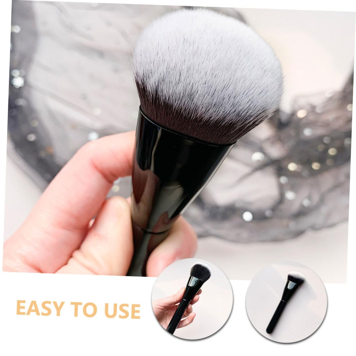 FOMIYES Blending Brush Angled Makeup Brush Portable Liquid Foundation Applicator