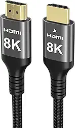 8K Cabo HDMI 48Gbps 10M, Cabo HDMI® de alta velocidade trançado em nylon 4K 120Hz 2K 165Hz 8K 60Hz 12bit eARC ARC Dolby Atmos HDR10+ HDCP2.3 Compatível para jogos PC TV Monitor Mac PS5 Xbox