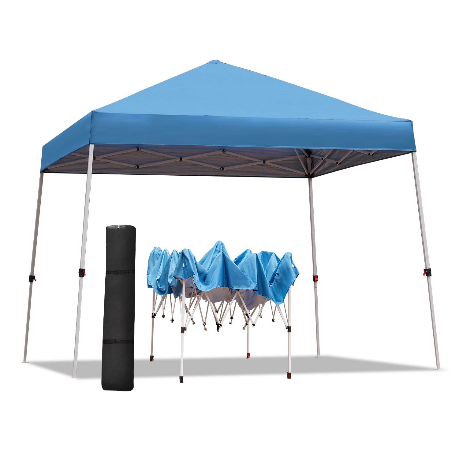 OUTDOOR DIAMOND Pop Up Canopy Tent, Tents for Parties,Canopy Tent,Outdoor Tent,Commercial Instant Canopy Waterproof UV Protection Pavilion for Wedding, Camping, Events Shelter (8 x 8 FT)