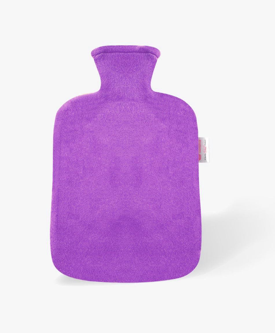 Coronation Hot Water Bag (Large) | with Plain Premium Soft Fleece Cover | Purple | 2 Liters Capacity | Premium Feel Bag | Great for Cramps, Pain Relief | Feet and Bed Warmer for Adults, Kids (B0CS9J6Q4G) Amazon Price History, Amazon Price Tracker