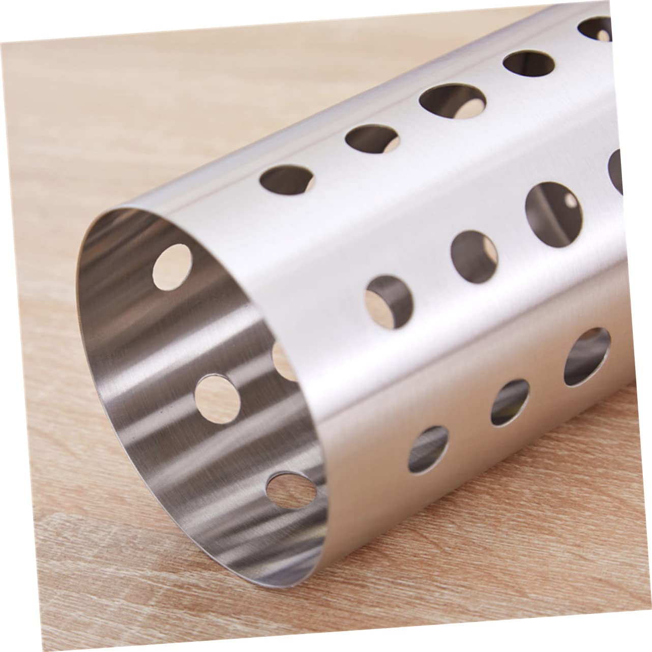 Amosfun Portaposate In Acciaio Inox Per Cucina - Scolapiatti Per Posate Con Scomparto - Lavabile In Lavastoviglie - 17,8x12x12 Cm - 2