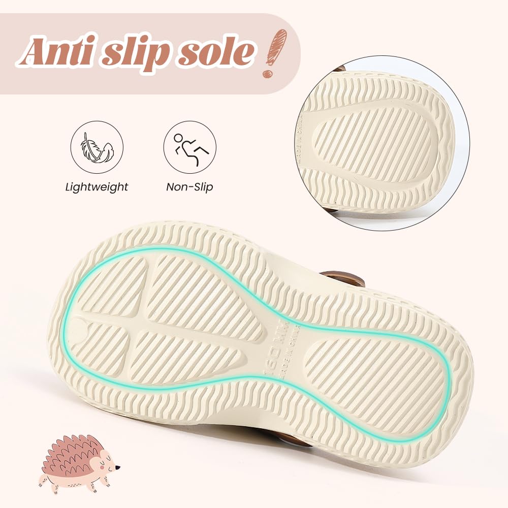 Mules Sabots Enfant Dinosaure Sandales de Plage Été pour Fille Garçon Clogs