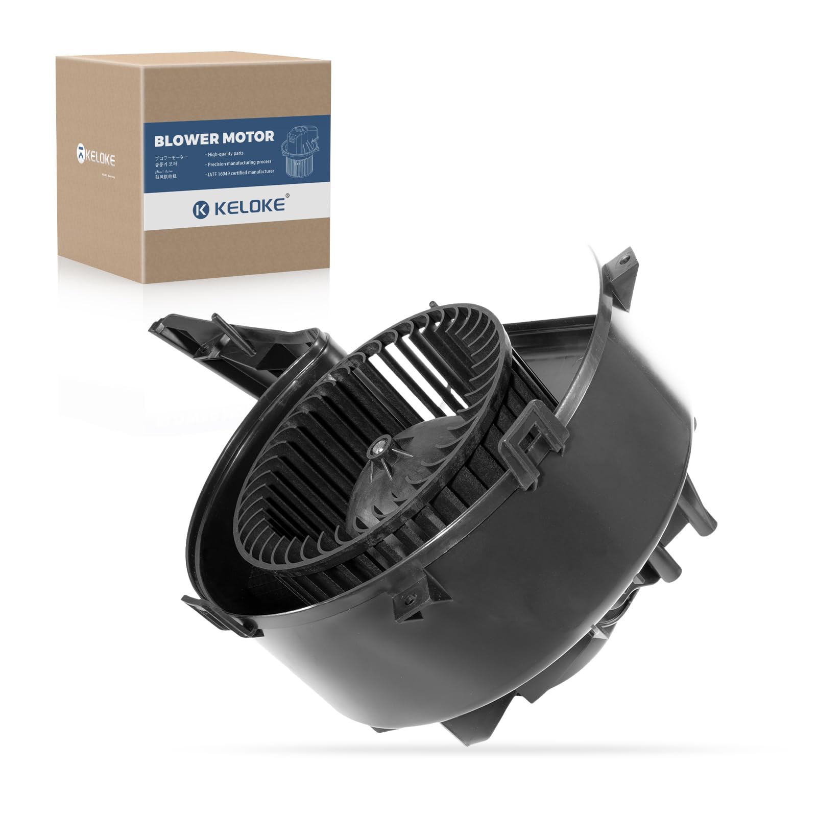 KELOKE Front HVAC Heater Blower Motor Fan Compatible with Saab | 9-3 2003-2011, 9-3X 2010-2011, with Automatic Temperature Control, Replace# 13221349 PM9357 9228317