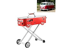 Bus Shape Charcoal Grill for Quick and Easy Barbecuing