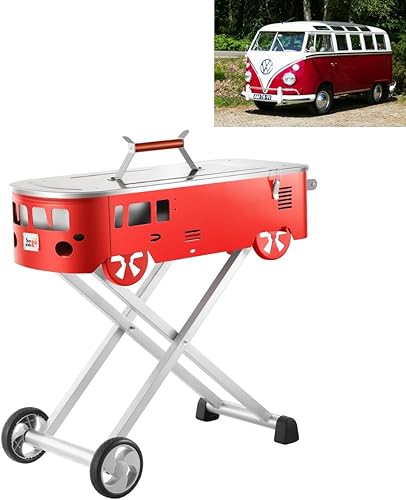 Parrilla de carbón en forma de autobús, configuración rápida