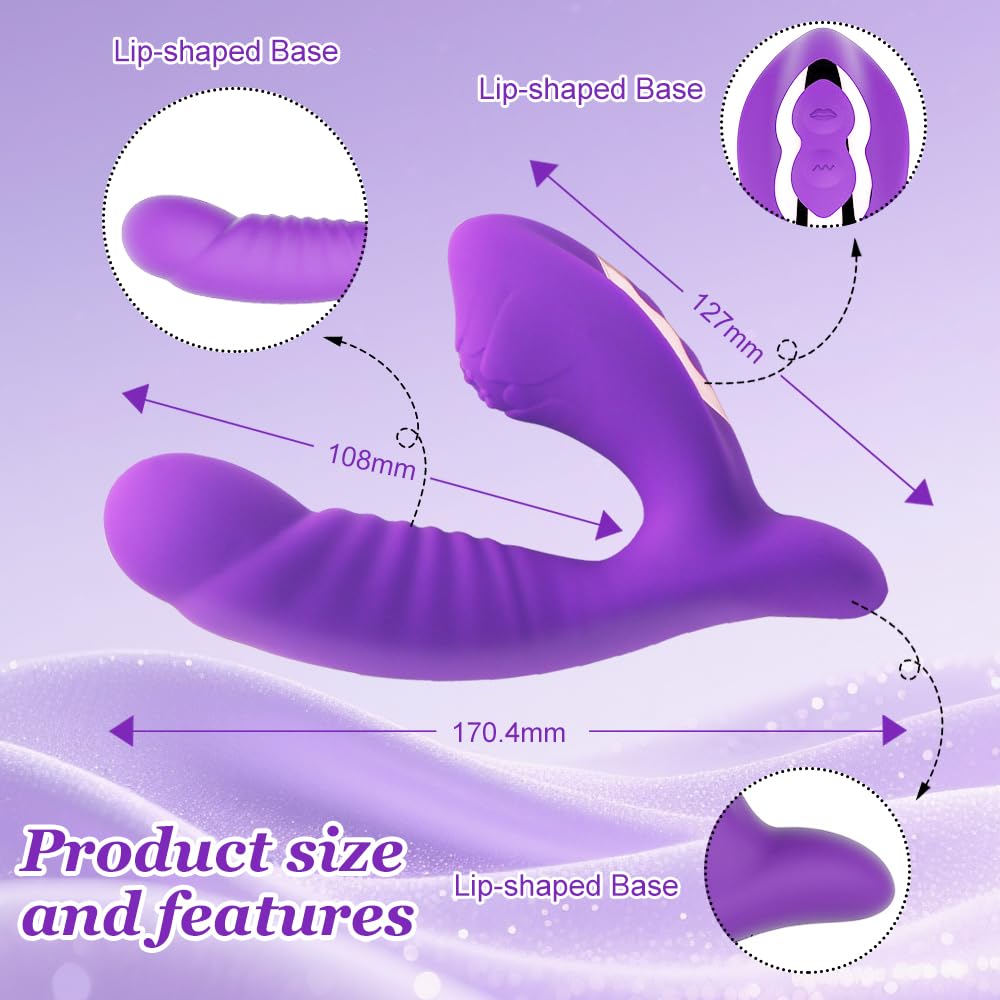 Vibrador de Clítoris con Lengua Lamedora, Juguete Sexual para Mujer, Estimulador Clitoral Oral Recargable, Ideal para Masturbación Femenina y Parejas