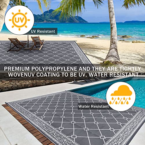 Hiiarug Outdoor Rugs 9'X12' For Patios Clearance Waterproof Outdoor Patio Rug Rv Camping Rugs Outdoor Area Rug Lightweight Portable Outdoor Plastic Straw Rug For Patio, Rv, Camping, Balcony, Beach #TOP4