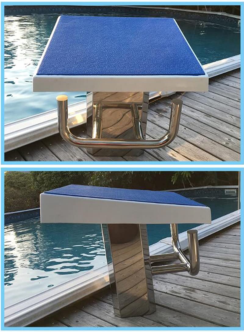 Plongeoir en Acier Inoxydable Robuste, Plate-Forme de plongée Professionnelle, Plongeoirs pour Piscine intérieure et extérieure, Surface antidérapante, Plate-Forme de Saut pour compétition de Natatio