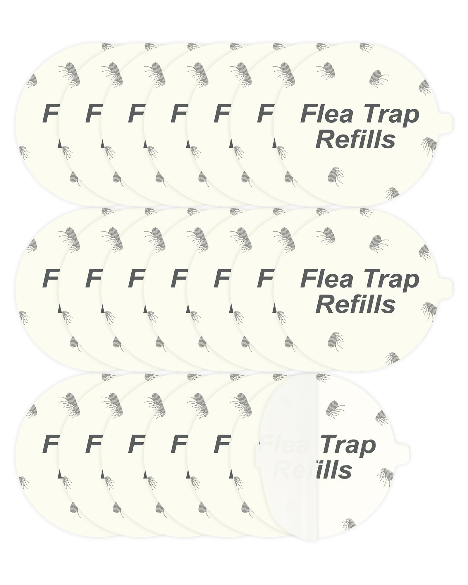 Dichroma Flea Trap Refill Discs Replacement Glue Boards 12 Pack, 7.1" Sticky Pads Fits Most Models Dome Flea Bed Bug Traps for Inside Your Home