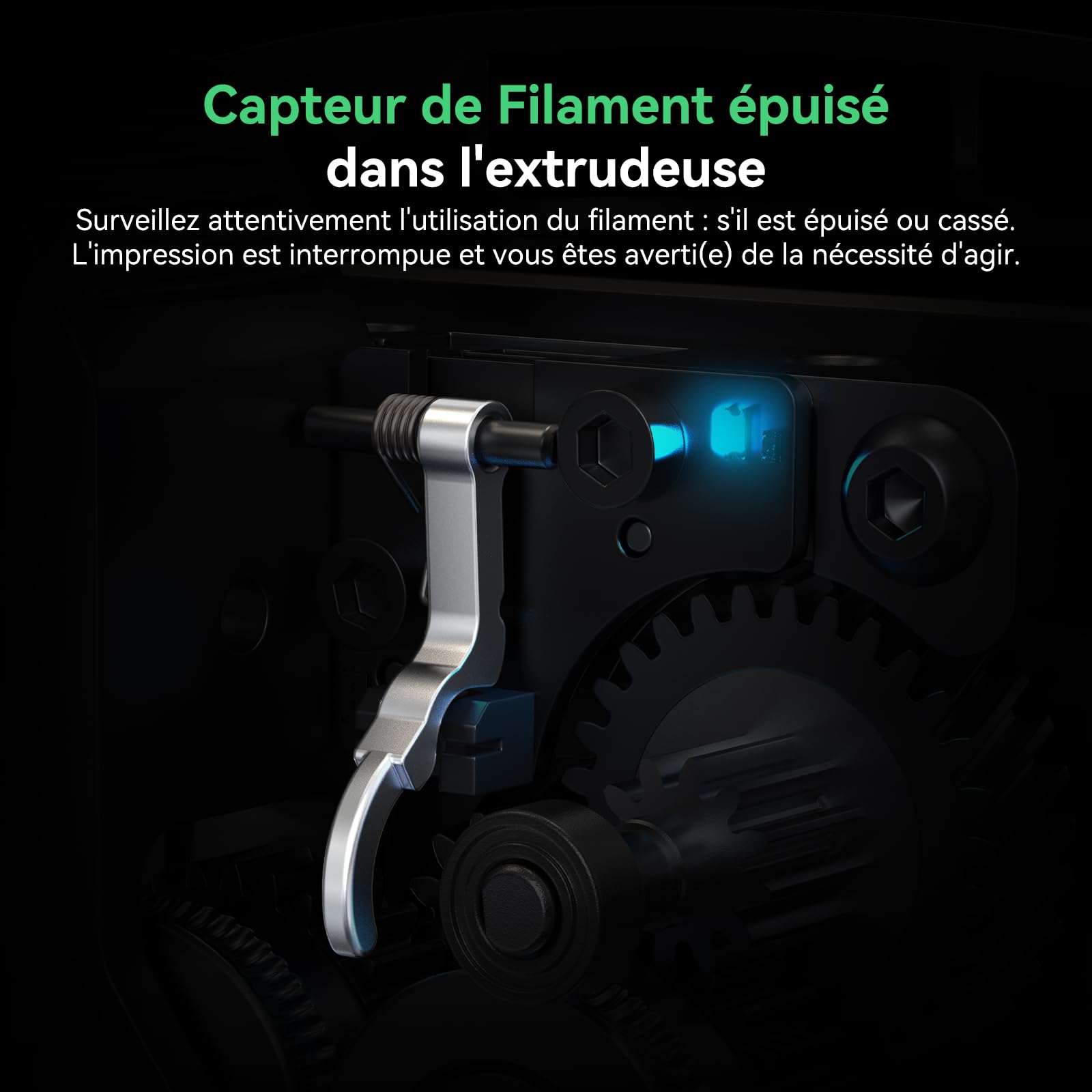 Creality Hi Combo (A) Imprimante 3D, CFS Multicolore Impression, Mise à Niveau Automatique, Haute Vitesse 500mm/s, Lecture Automatique du Filament, 95% Pré-Assemblée, Construction 260x260x300mm