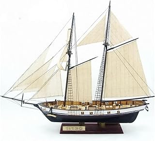 Avtytsda 1/130 Scale DIY Hobby Wooden Ship Science Equipmen Assembly Model Boat Kits Sailing Boat Kit Ship Craft Laser-Cut...