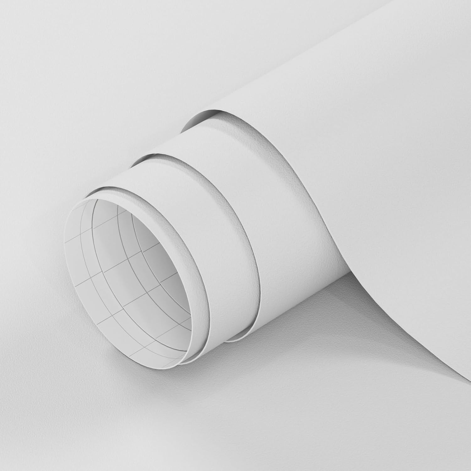 aatse White Contact Paper 15.7"x 197" Pure White Peel and Stick