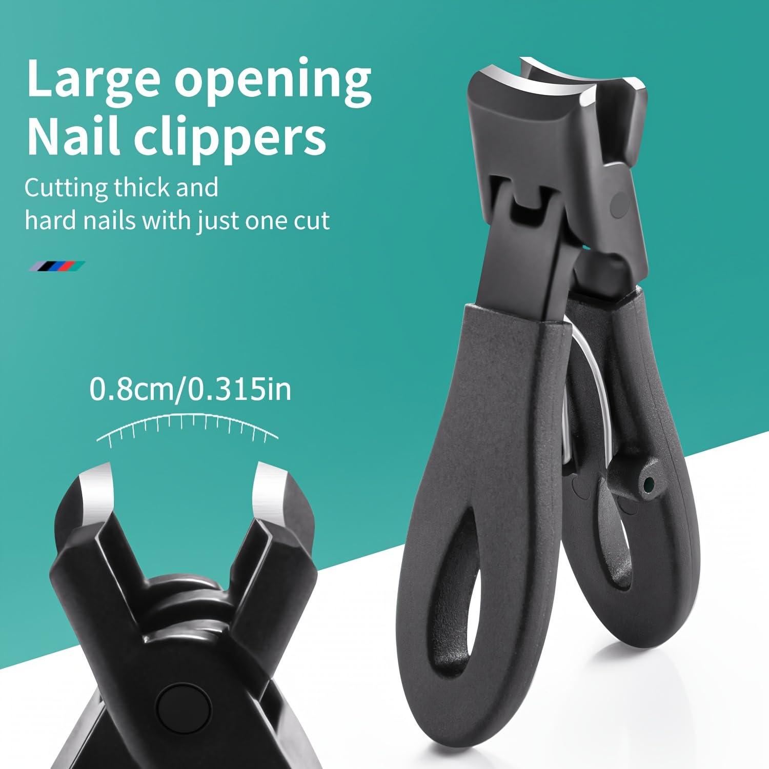 1pc Anti-Splash Clipper Anti-Splash Nail Clipper with Wide Opening Manicure and Pedicure Tools — view 7