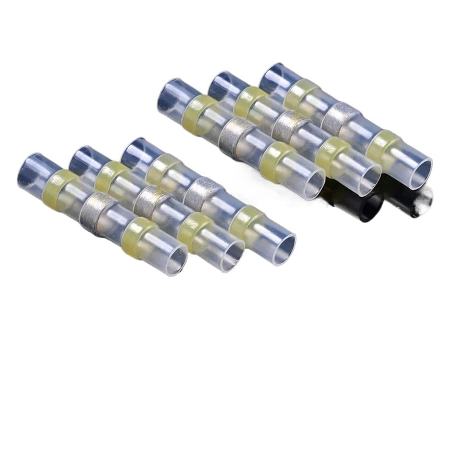 Connecteurs de fil électrique isolés jaunes de haute précision AWG 12-10