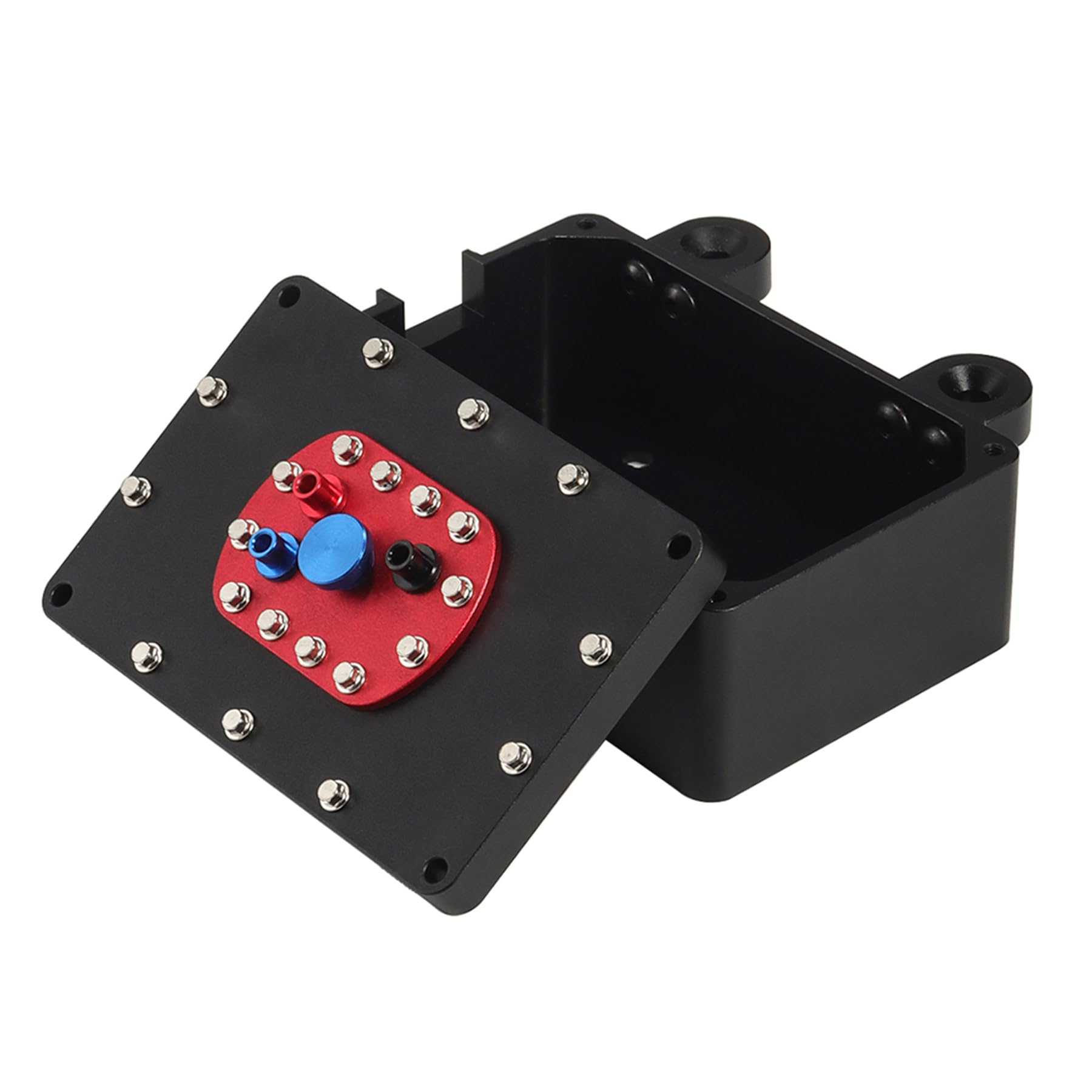CNC Aluminium Receiver Box Für 1/10 RC Crawler - Scale Fuel Cell In Blau
