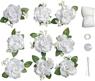 Hochzeitsauto-Rosen-Set, Romantische Gefälschte Hochzeitsauto-Blumen, Hochzeitsauto-banddekoration, Hochzeitsauto-Dekoration Künstlichen Blumen, Auto-motorhauben-