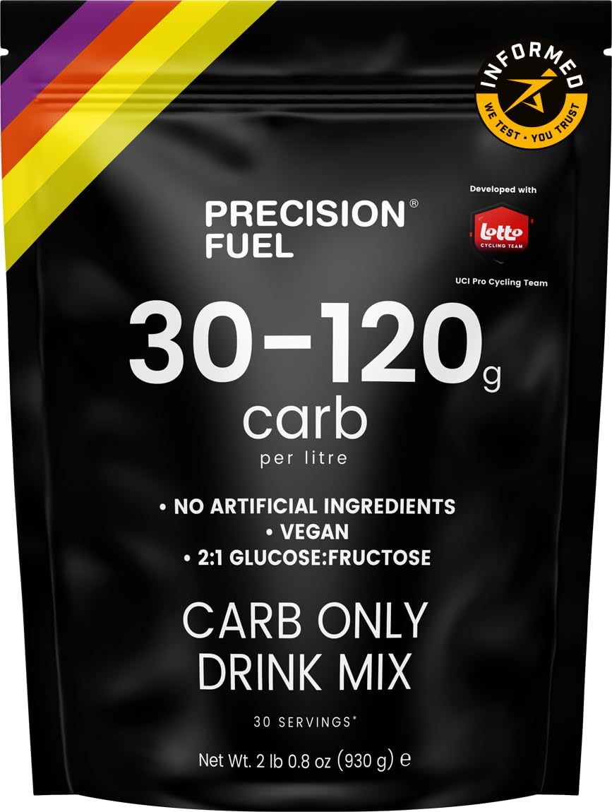 Precision Hydration Carb Only Drink Mix - Energy & Carbohydrate Powder, Mild Citrus Flavor, Up to 120g Carbs/Litre, Vegan - Ideal for Pro Cycling & High-Intensity Sports (1-Pack)