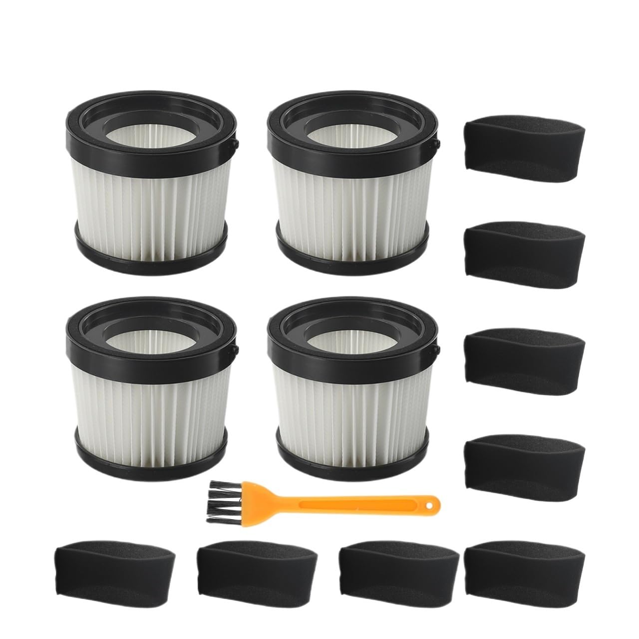 BJNUYLKERD Compatible For DEWALT DCV5011H DCV501HB 2/4Pcs Filter Brush Kit
