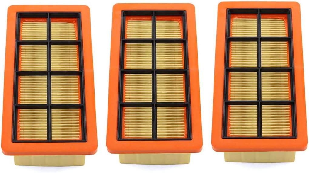 3 Stück KFI 7420 Flachfaltenfilter Für Kärcher AD2, AD2 Battery
