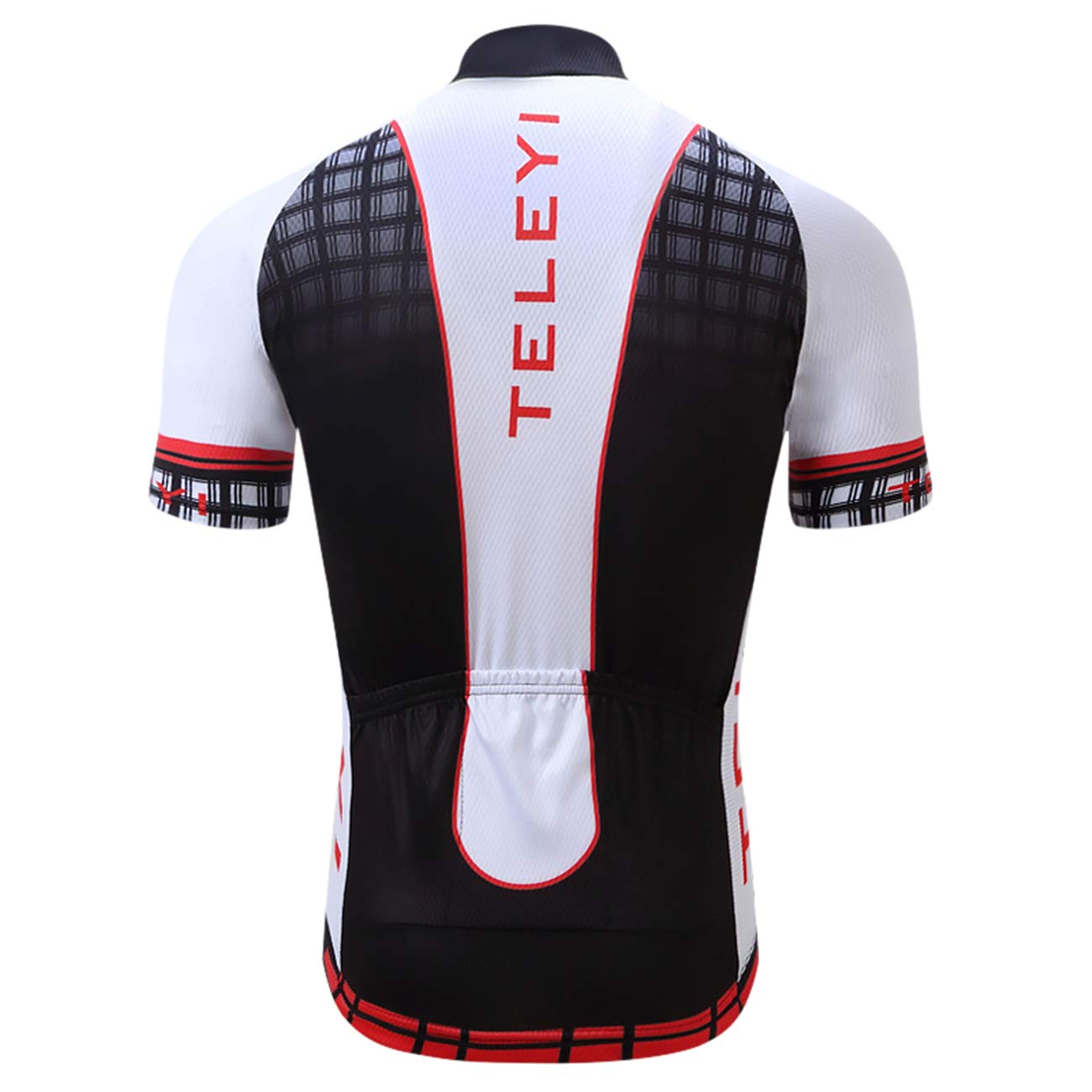 Men's Cycling Jersey Summer Cycling Shirt Short Sleeve Bicycle Clothing Breathable Full Zipper Bicycle Jacket with 3 Pockets
