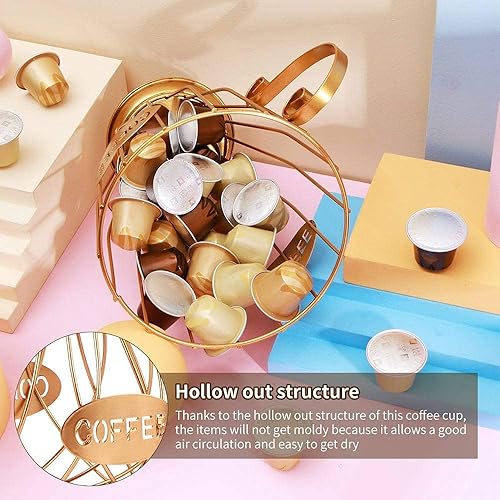 Miniatura 4 de pizarra Cesta de almacenamiento de cápsulas de café,Soporte de encimera para,Dolce-