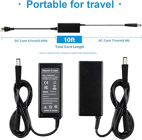 Miniatura 3 de Laptop LA65NS2-01 PA-12 Estación de acoplamiento Chromebook 11 3120 3180 3181 3189 P22T P26T P22S P22S001 Cargador de CA para Dell Latitude E7240