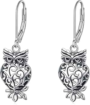 Orecchini a forma di cuore turchese per le donne in argento