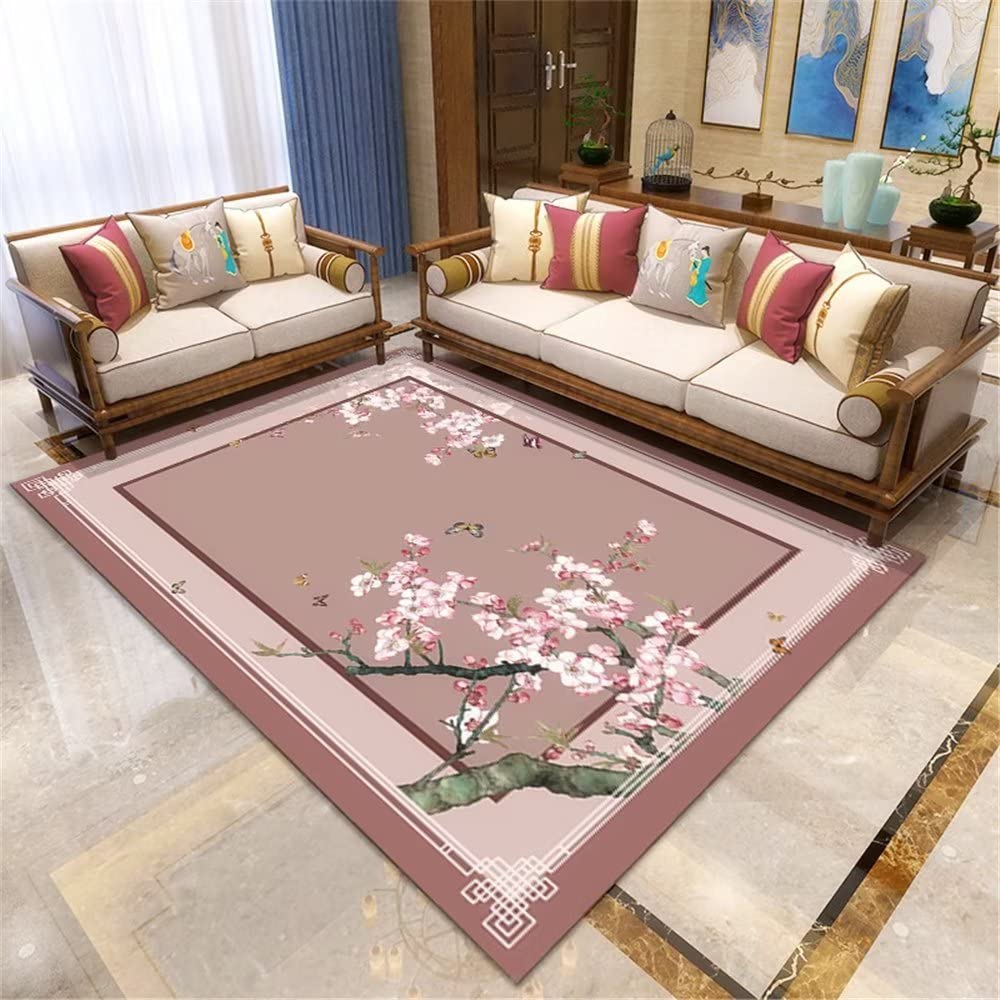 Tapis rétro oriental pour salle à manger et extérieur de maison