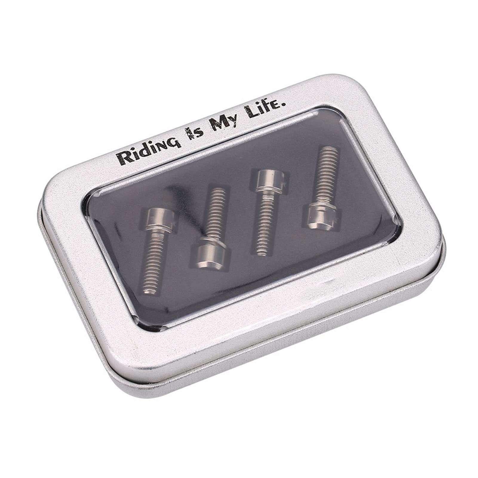 QANYEGN 4Pcs Bike Disc Brake Clamp Fixed Screws, Motain Bike Disc Brake Clamp Screws with Gasket, Disc Brake Cper s (M6x18mm)(Color)